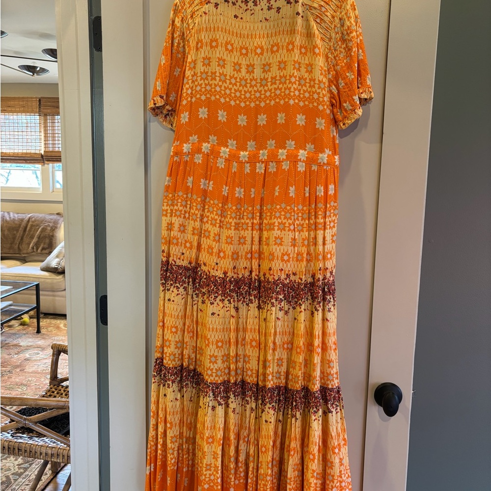 Anthropologie Orange Maxi Dress - Picture 5 of 5